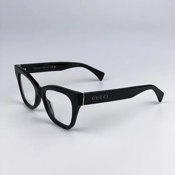 Gucci GG1133O 001 LOGO BRAND NEW Eyeglasses Shiny Black Cat Eye Women